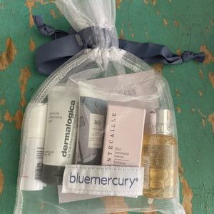 Blue mercury 6 piece sample bag skin care beauty
